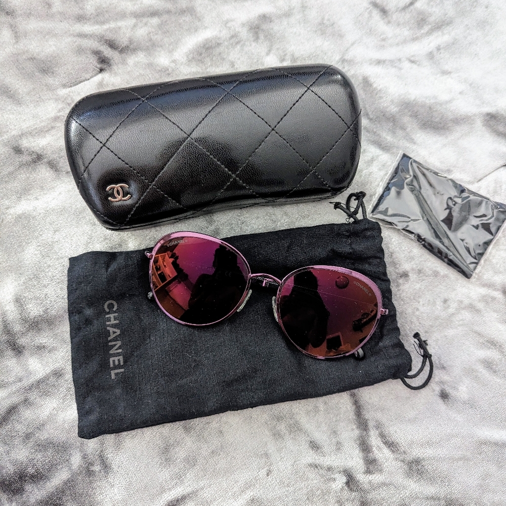 Chanel Spring Mirror Round Sunglasses